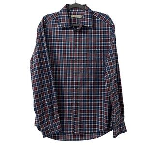 R.M Williams Long‎ Sleeves 100% Cotton Shirt Mens Size XL Blue Red Classic